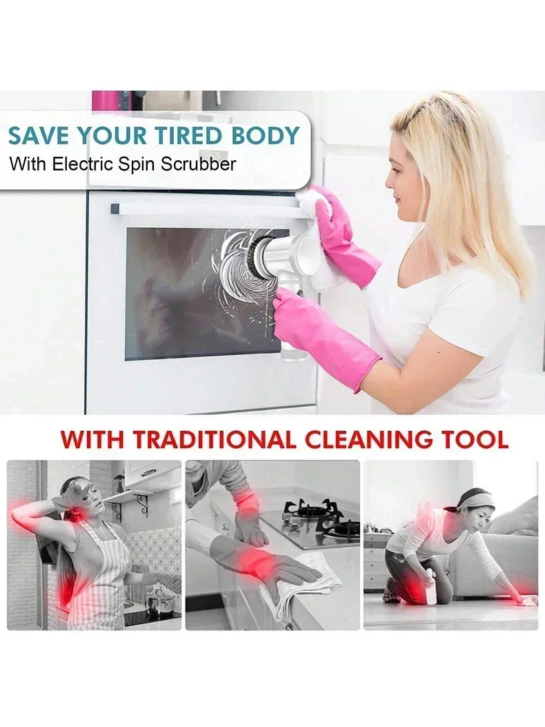 Electric Spin Scrubber - Effortless cleaning in minutes!