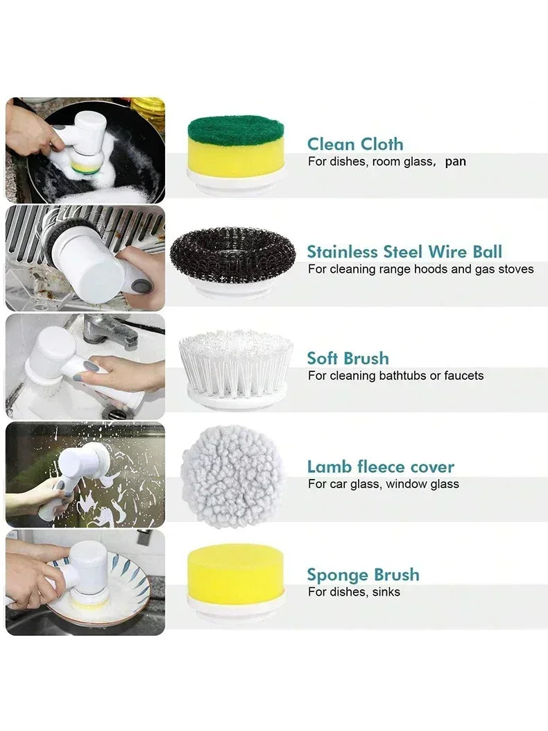 Electric Spin Scrubber - Effortless cleaning in minutes!